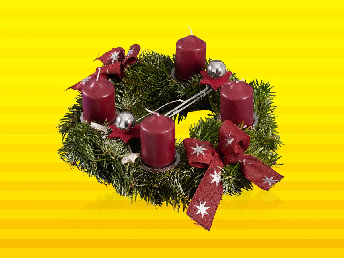 Adventskranz, Stück von Lidl ansehen!