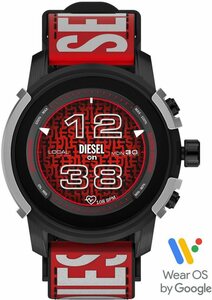 DIESEL ON Diesel Griffed, DZT2041 Smartwatch (Wear OS by Google), Schwarz