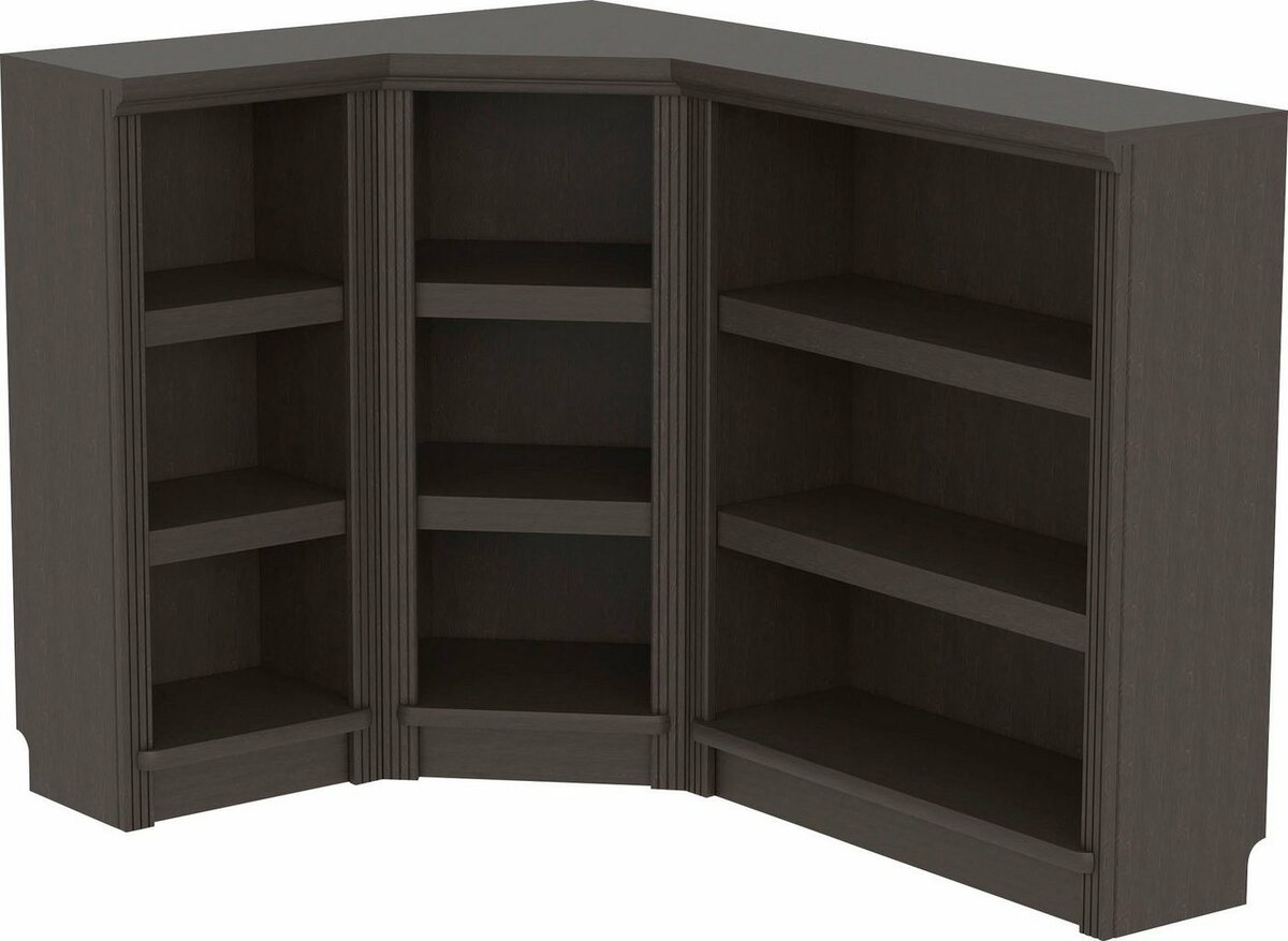 Bild 1 von Home affaire Bibliothek Soeren, 3-tlg., Aus Massiver Kiefer, Braun