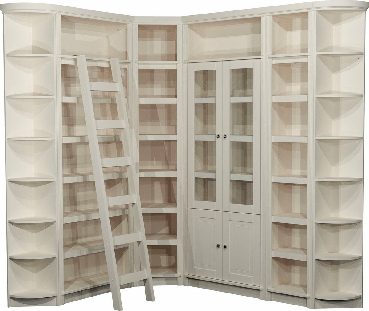 Bild 1 von Home affaire Bibliothek Soeren, 7-tlg., Aus Massiver Kiefer, Weiß