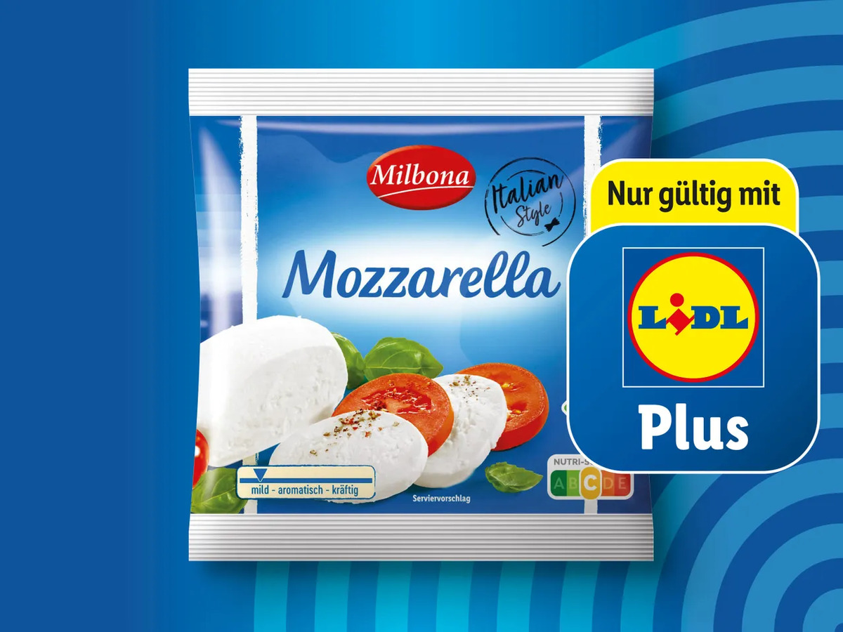 Bild 1 von Milbona Mozzarella, 
         200/220 g; Abtropfgewicht: 125 g