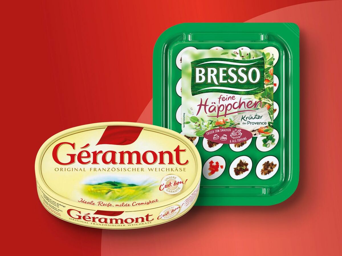 Bild 1 von Géramont Weichkäse/Minis/Bresso Feine Häppchen, 
         200/3x 50/100 g