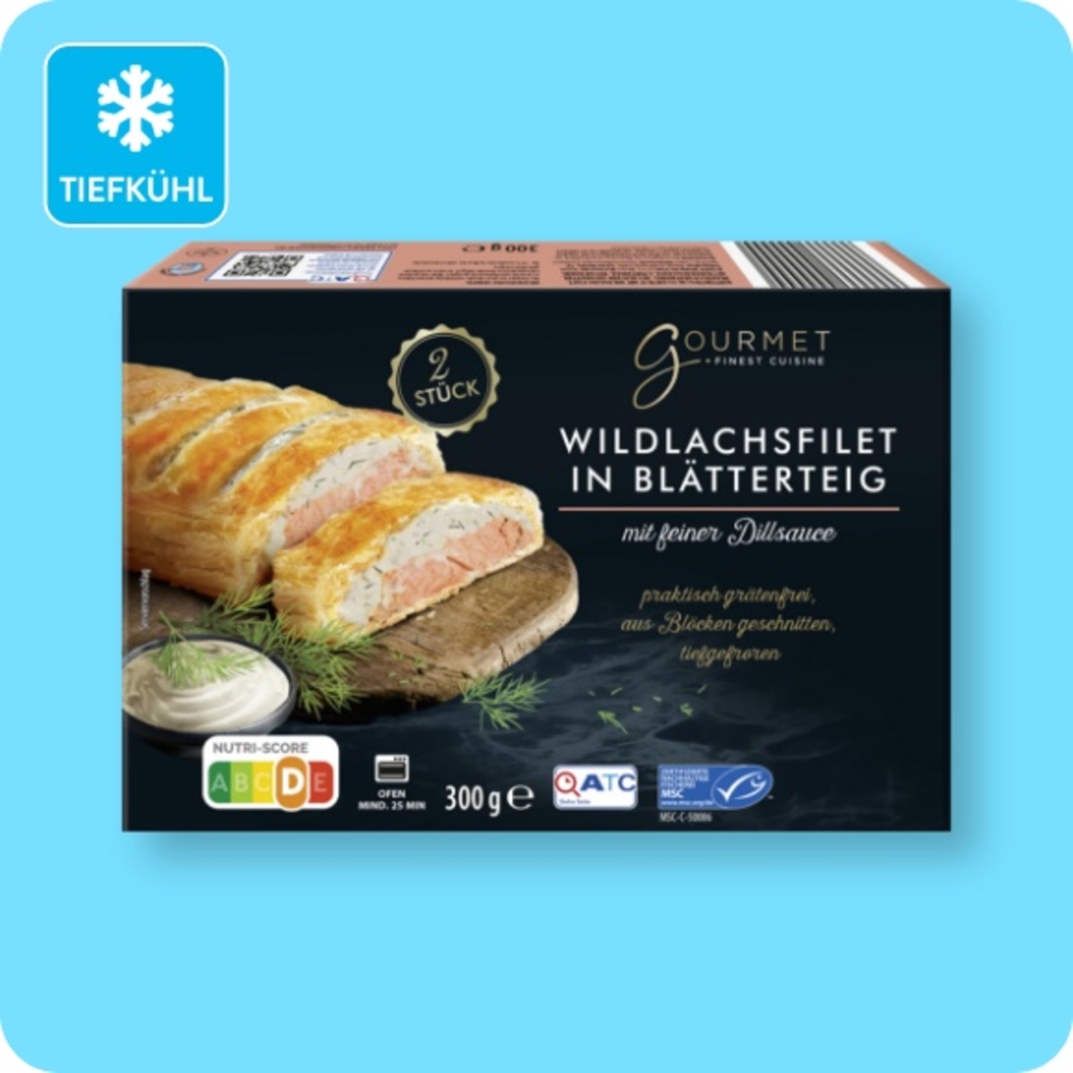 Bild 1 von Wildlachsfilet in Blätterteig