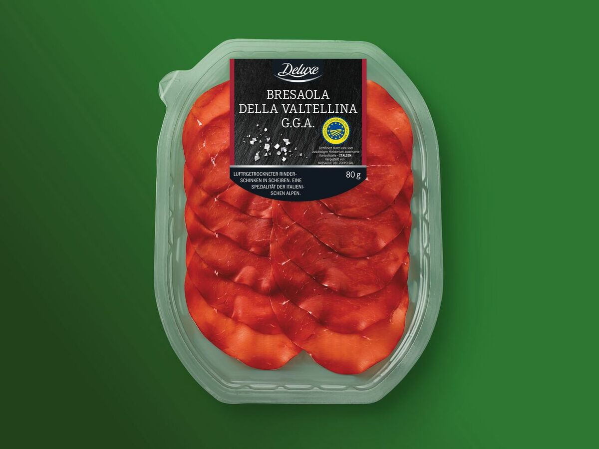 Bild 1 von Deluxe Bresaola della Valtellina g.g.A., 
         80 g