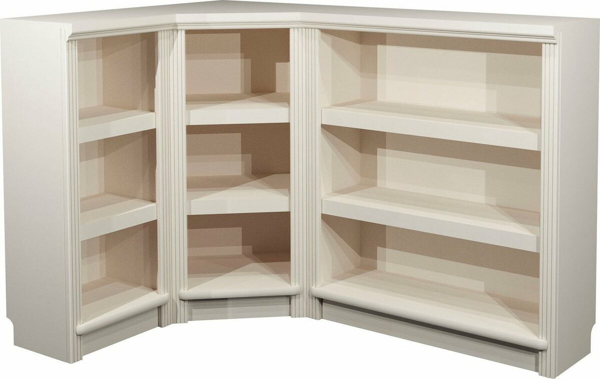 Bild 1 von Home affaire Bibliothek Soeren, 3-tlg., Aus Massiver Kiefer, Weiß