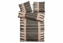 Bild 1 von Bettwäsche Cameo in Gr. 135x200 oder 155x220 cm, Bruno Banani, Renforcé, 2 teilig, Bettwäsche aus Baumwolle, Bettwäsche im Streifen-Design, Braun