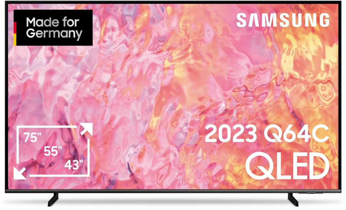 Bild 1 von GQ65Q64CAU 163 cm (65") QLED-TV schwarz / D