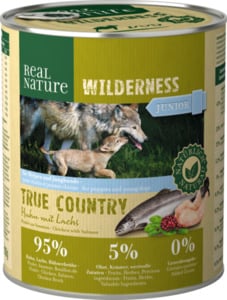 REAL NATURE WILDERNESS Junior True Country Huhn & Lachs 12x800 g