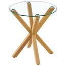 Bild 1 von Livetastic Couchtisch, Klar, Natur, Metall, Glas, rund, eckig, 50x55 cm, Wohnzimmer, Wohnzimmertische, Couchtische