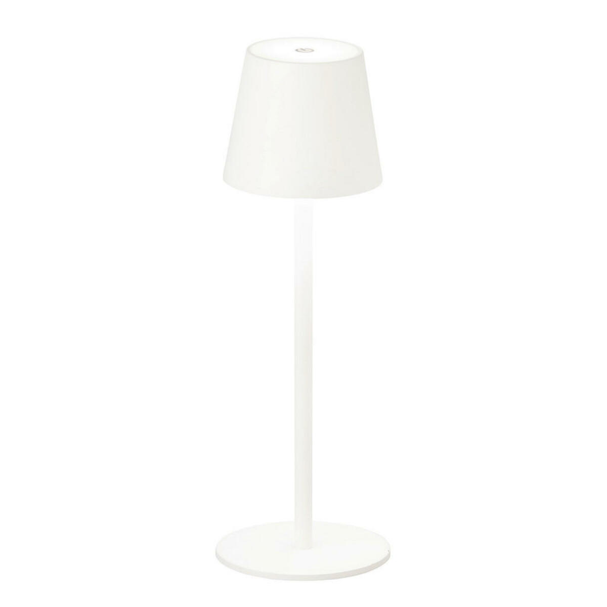 Bild 1 von Akku-Tischleuchte Tropea, Weiß, Sand, Metall, 38 cm, stufenverstellbar, tragbar, kabellos, aufladbar über Usb, Lampen & Leuchten, Innenbeleuchtung, Tischlampen, Akku-tischleuchten