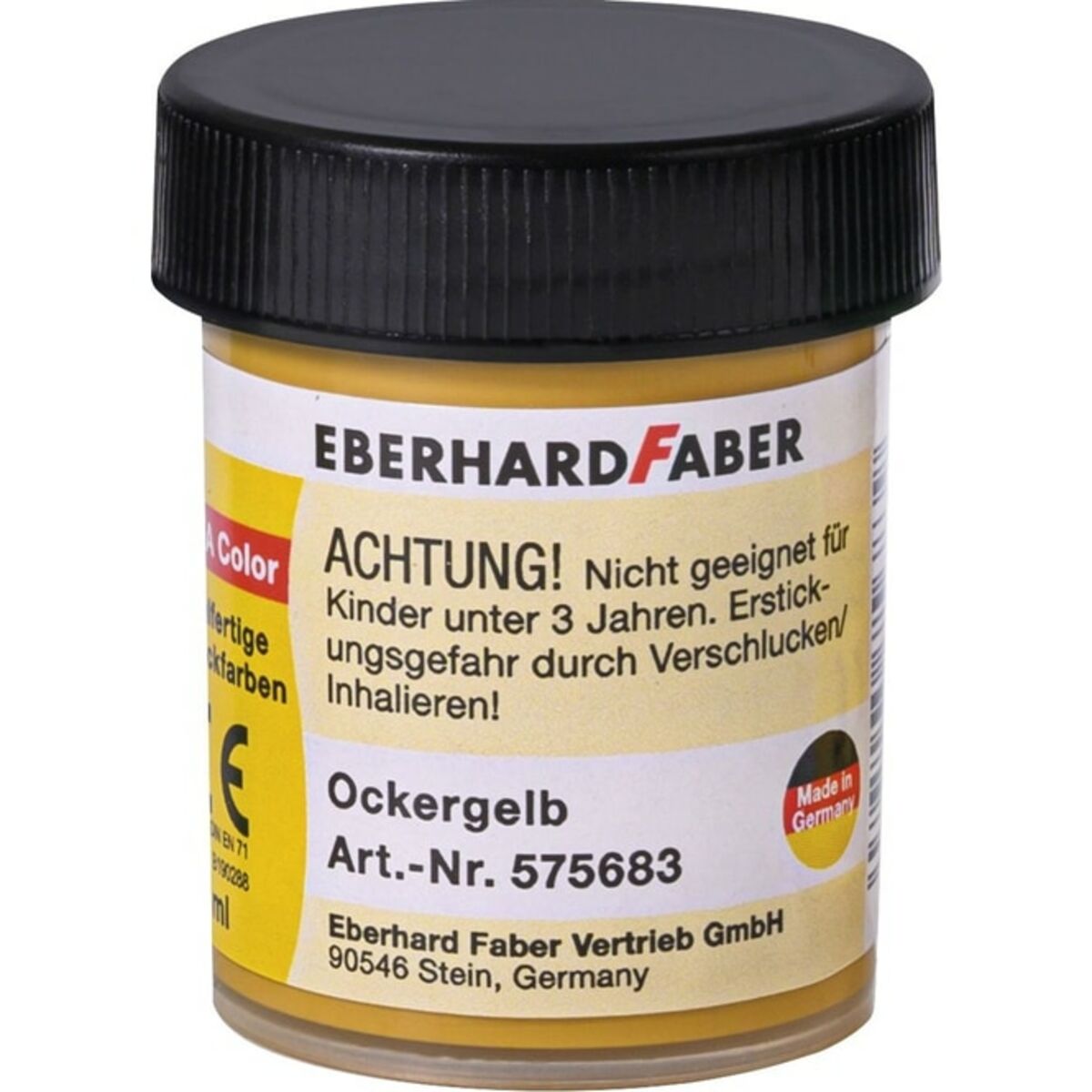 Bild 1 von EFA Color - Malfertige Deckfarben - 18 ml Dose - Ockergelb
