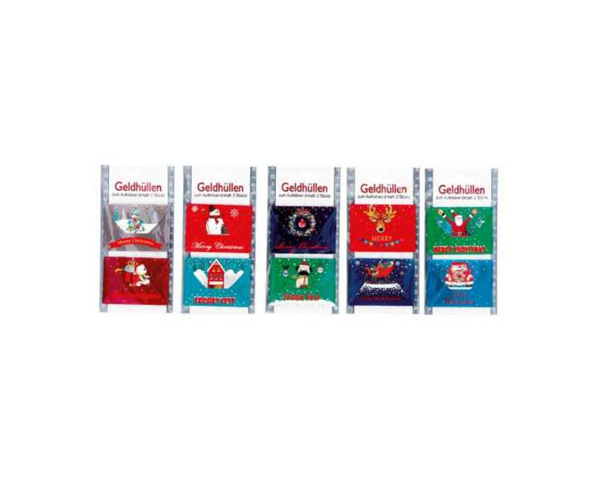 Bild 1 von Geldgeschenk Mini-Umschlag 2er selbstklebend Weihnachten
