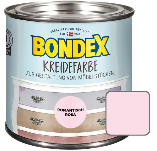 Bild 1 von Bondex Kreidefarbe 500 ml romantisch rosa