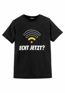 KIDSWORLD T-Shirt ECHT JETZT?, Spruch, Schwarz