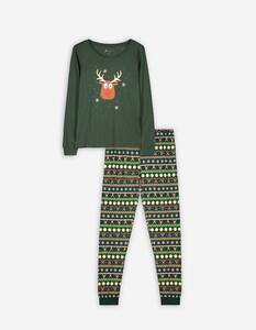 Trends Mädchen Pyjama Set aus Langarmshirt und Hose  - Weihnachten
