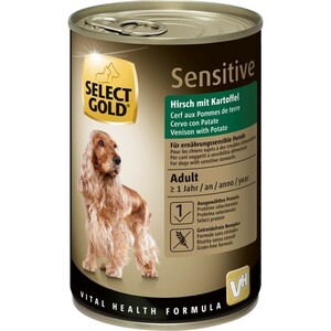 SELECT GOLD Sensitive Adult Hirsch mit Kartoffeln 24x400 g