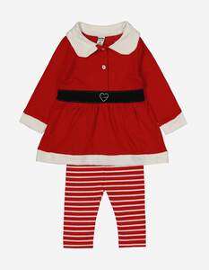 Baby Set aus Kleid und Leggings - Weihnachten