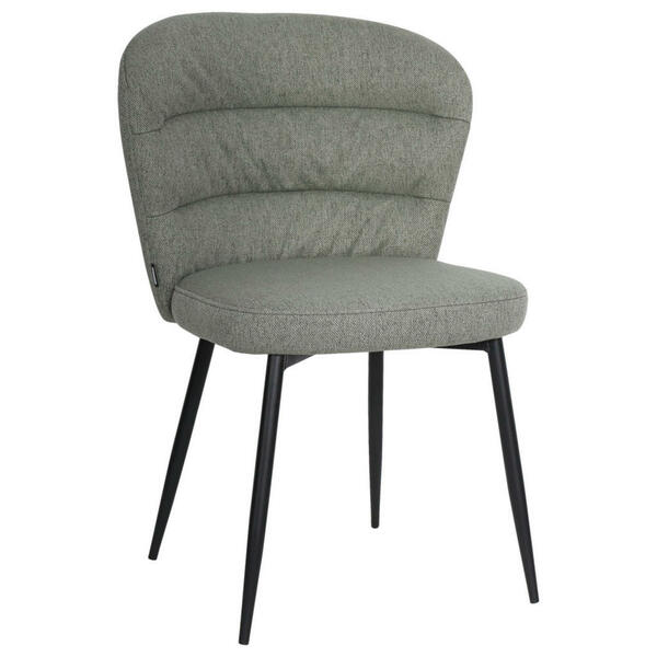 Bild 1 von Boxxx Stuhl, Schwarz, Grün, Textil, Metall, Rundrohr, 57x84.5x61.5 cm, Stoffauswahl, Esszimmer, Stühle, Esszimmerstühle, Vierfußstühle