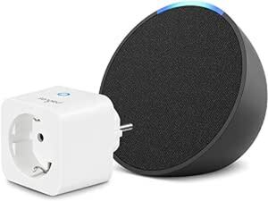 Echo Pop | Anthrazit + Sengled Smart Plug, Funktionert mit Alexa - Smart Home-Einsteigerpaket