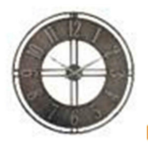 Ambia Home Wanduhr, Schwarz, Metall, RoHS, CE EN 14786, Dekoration, Uhren, Wanduhren