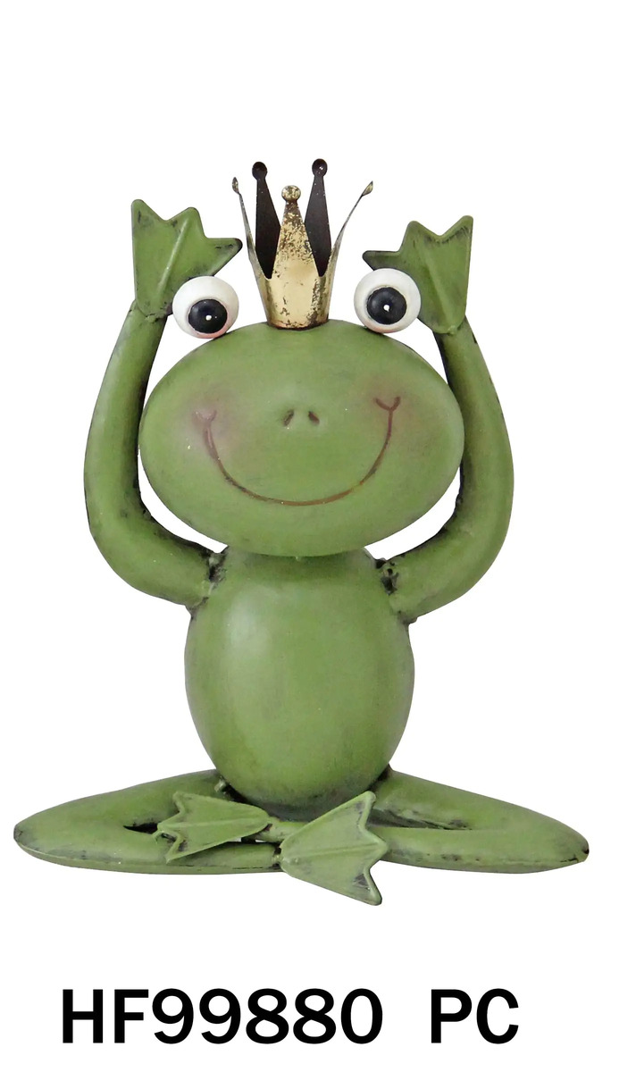 Bild 1 von TrendLine Dekofigur Frosch aus Metall 23 x 13 x 27 cm