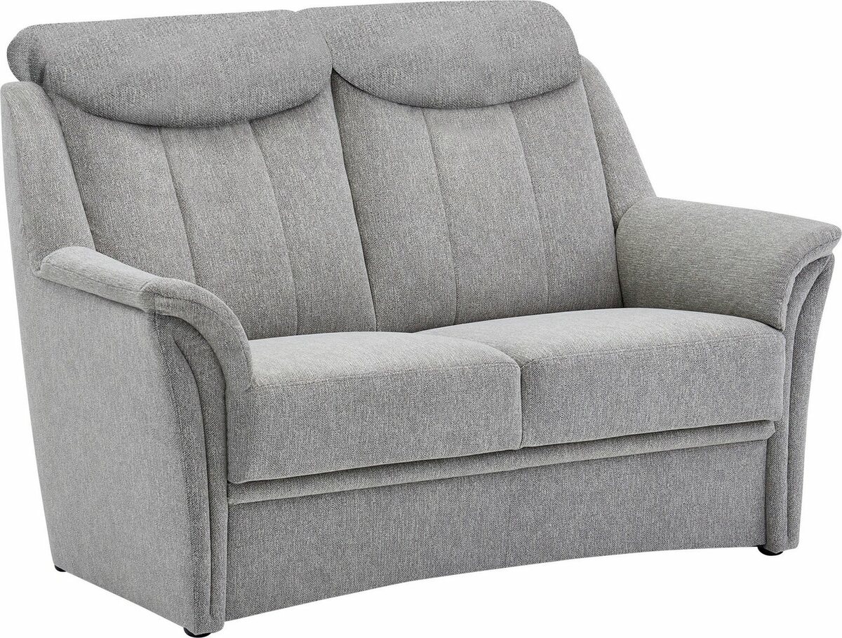 Bild 1 von VILLA BECK 2-Sitzer Lugano, 1 Teile, inklusive Kopfteilverstellung und in Sitzhöhe 49 cm, Grau