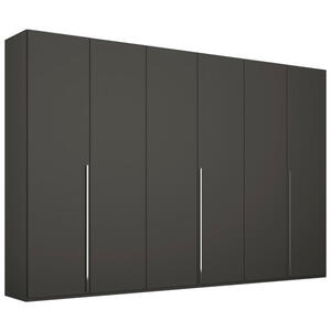 Novel Drehtürenschrank Montclar, Graphit, Holzwerkstoff, 9 Fächer, 301x223x60 cm, Blauer Engel, Goldenes M, BQ - Bündnis für Qualität, Made in Germany, Typenauswahl, Beimöbel erhältlich, in ve