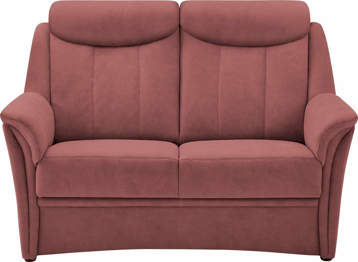 Bild 1 von VILLA BECK 2-Sitzer Lugano, 1 Teile, inklusive Kopfteilverstellung und in Sitzhöhe 46 cm, Rot
