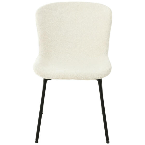 Bild 1 von Mid.you Stuhl, Weiß, Holz, Metall, Textil, Pappel, Sperrholz, Rundrohr, 50x79x59 cm, Esszimmer, Stühle, Esszimmerstühle
