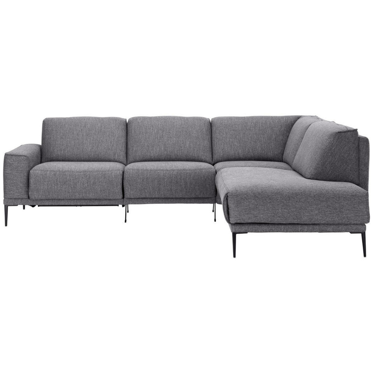 Bild 1 von Johann Jakob Ecksofa, Graphit, Textil, 3-Sitzer, Ottomane rechts, L-Form, 260x210 cm, Fußauswahl, Lederauswahl, planbar, Sitzqualitäten, Rücken echt, Armteil links, Typenauswahl, Stoffauswahl, sei