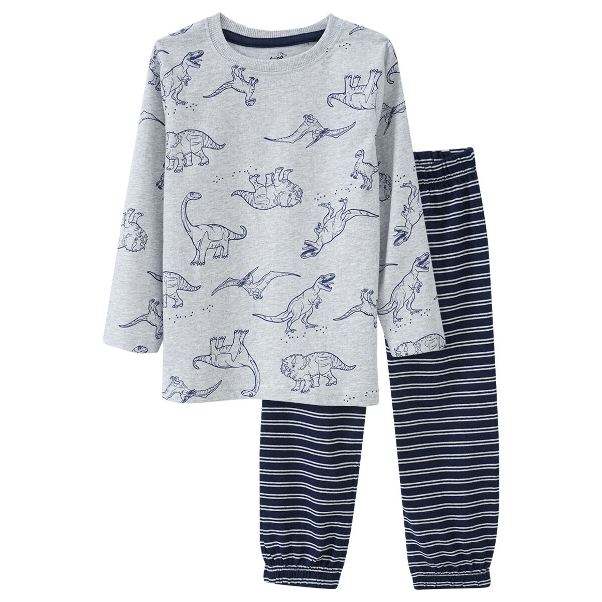 Bild 1 von Jungen Schlafanzug mit Dino-Motiv HELLGRAU / DUNKELBLAU