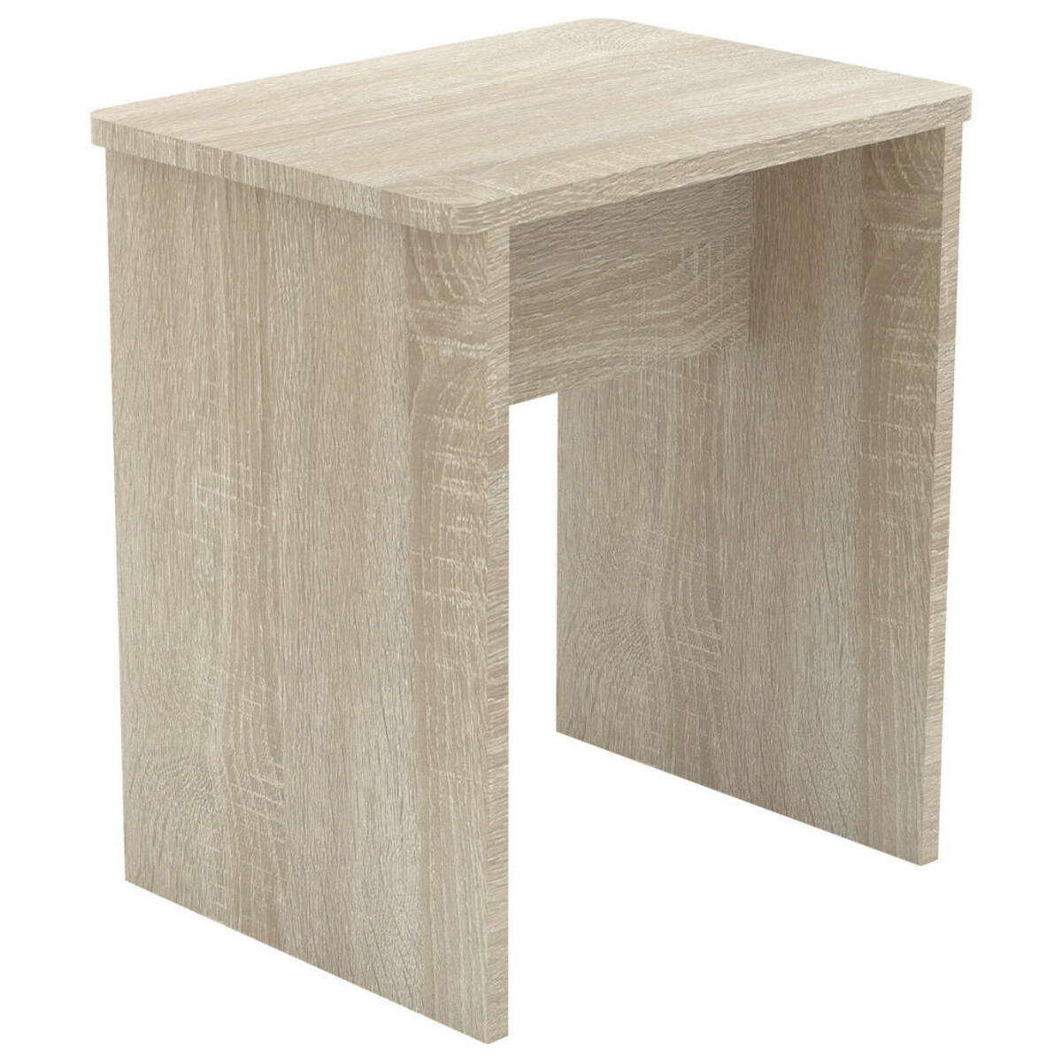 Bild 1 von Mid.you Hocker, Sonoma Eiche, rechteckig, 40x45x30 cm, Wohnzimmer, Hocker, Sitzhocker