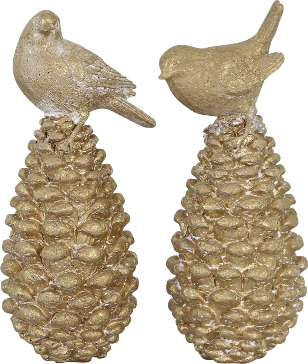 Bild 1 von Dijk Deko Vogel auf Tannenzapfen 7,5 x 7,5 x 19 cm