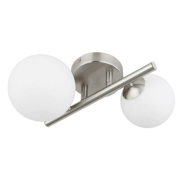 Bild 1 von Globo Led-Wandleuchte, Opal, Nickel, Metall, Glas, F, 26x12.5 cm, Lampen & Leuchten, Innenbeleuchtung, Wandleuchten