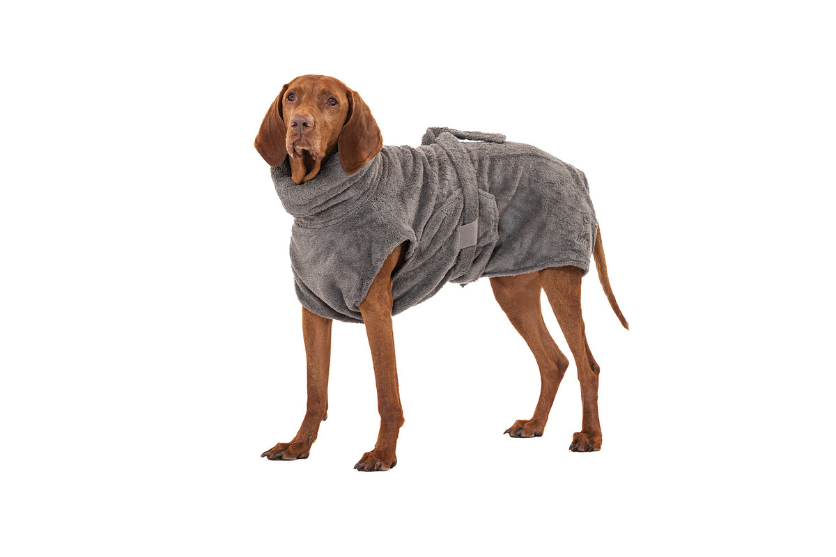 Bild 1 von Lills Lill's Hundebademantel "Stone Grey" 80 cm