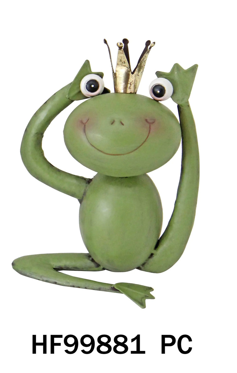 Bild 1 von TrendLine Dekofigur Frosch aus Metall 21 x 13 x 27 cm