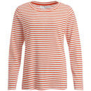 Bild 1 von Damen Langarmshirt im Ringel-Look ORANGEROT / CREMEWEISS