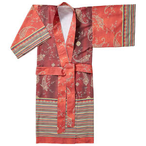 Bassetti Kimono Bibi R1, Rot, Terracotta, Textil, Ornament, Gr. S/M, Badtextilien, Bademäntel