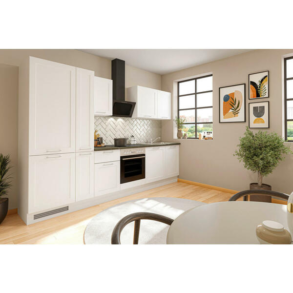 Bild 1 von Mid.you Küchenblock, Weiß, Metall, 2,1 Schubladen, nur wie online abgebildet bestellbar, A, 310 cm, Made in EU, Küchen, Küchenzeilen & Küchenblöcke, Küchenzeilen mit Geräten