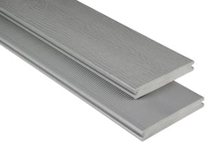 Kovalex Terrassendiele WPC 14,5 x 2,0 cm grau mattiert Meterware