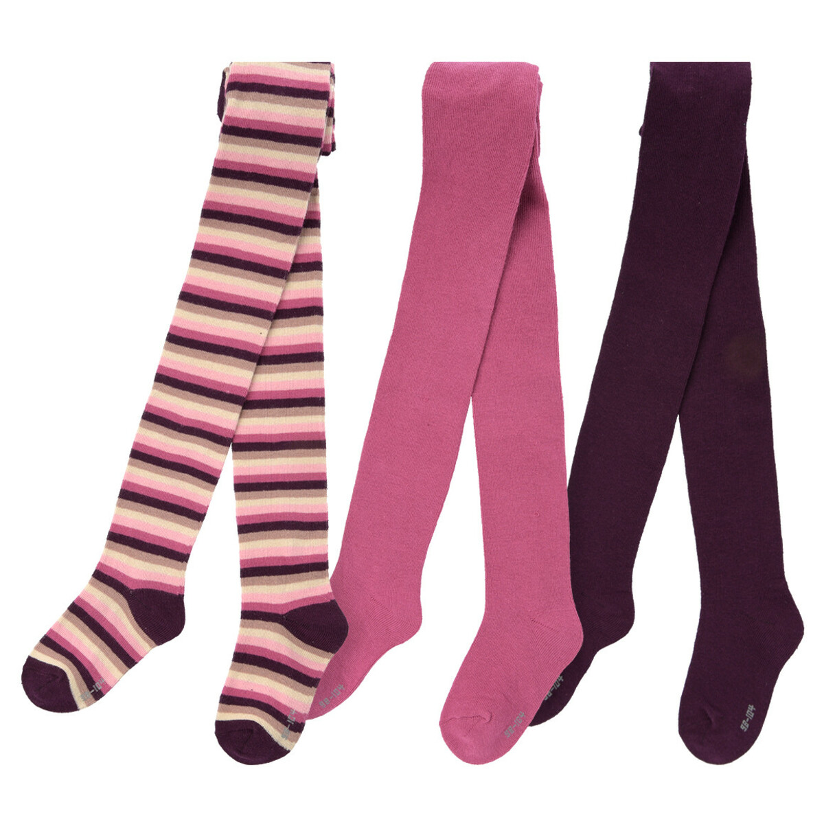 Bild 1 von 3 Mädchen Strumpfhosen im Mehrfachpack HIMBEER / LILA / BEIGE