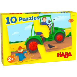 10 Puzzles - Auf dem Bauernhof Bunt