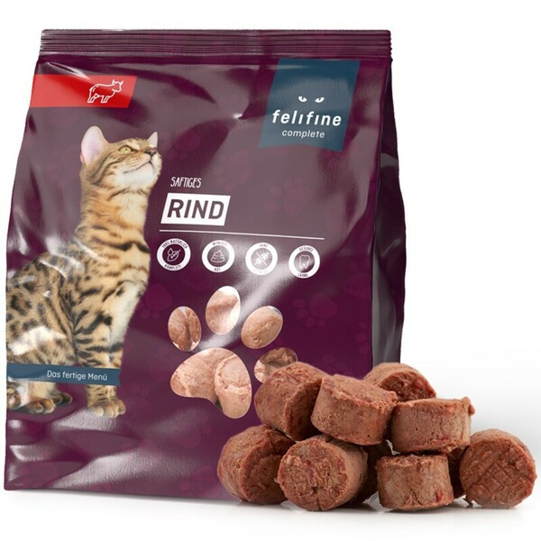 Bild 1 von FeliFine complete Nuggets 10x480g a 13g Saftiges Rind