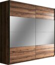Bild 1 von Helvetia Schwebetürenschrank Beta mit Spiegel und inkl. zusätzlichen Einlegeböden, Braun