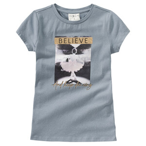 Mädchen T-Shirt mit Ballerina-Motiv HELLBLAU
