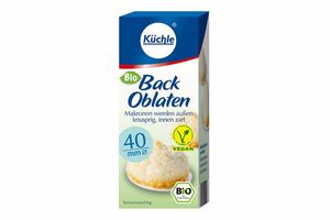 Bio Back Oblaten Rund 40mm