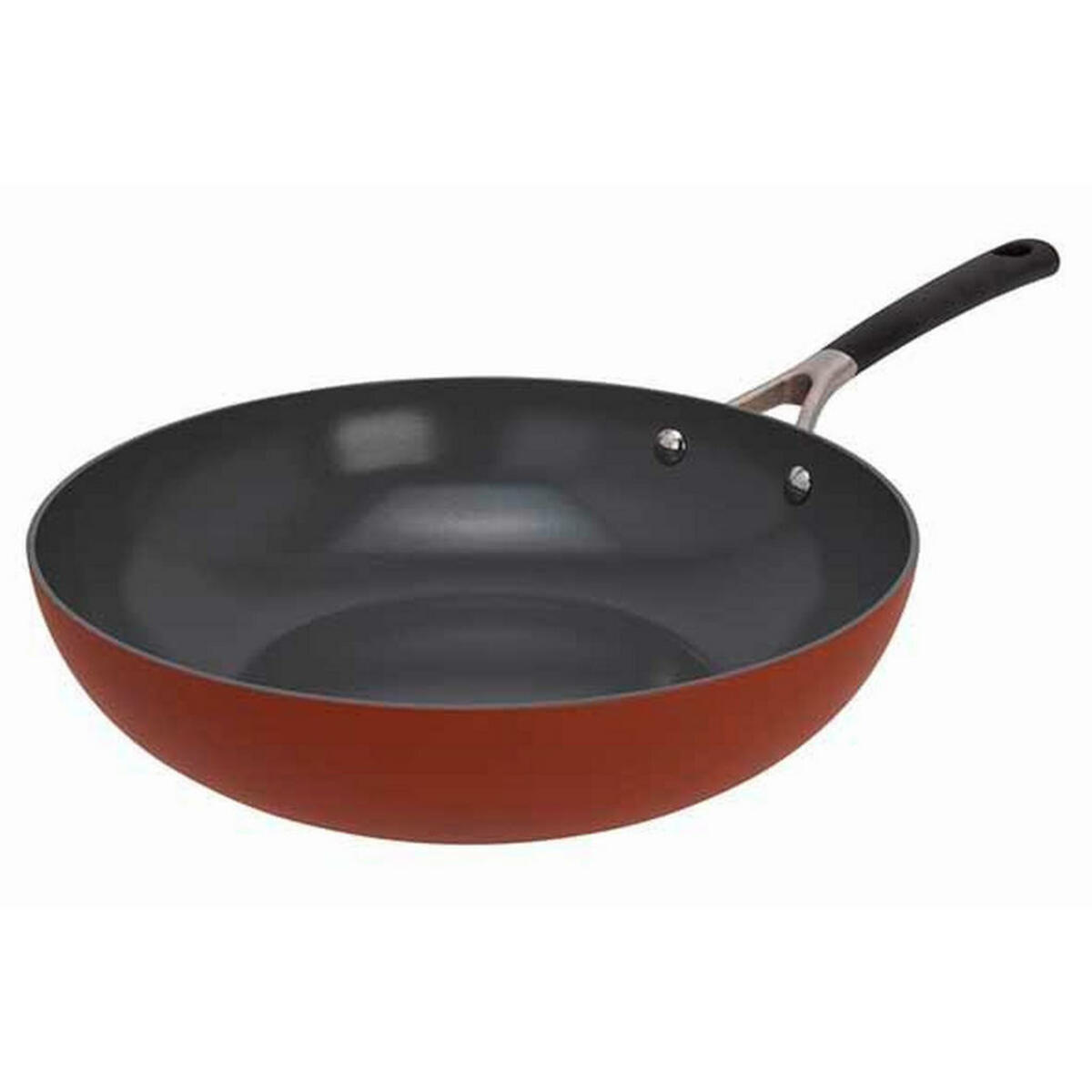 Wok, Terracotta, Metall, besonders hoher Rand, Kochen, Pfannen, Woks im ...