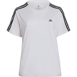 Adidas ESSENTIALS SLIM 3-STREIFEN T-Shirt Damen Weiß