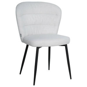 Boxxx Stuhl, Schwarz, Weiß, Metall, Textil, Rundrohr, 57x84.5x61.5 cm, Stoffauswahl, Esszimmer, Stühle, Esszimmerstühle, Vierfußstühle