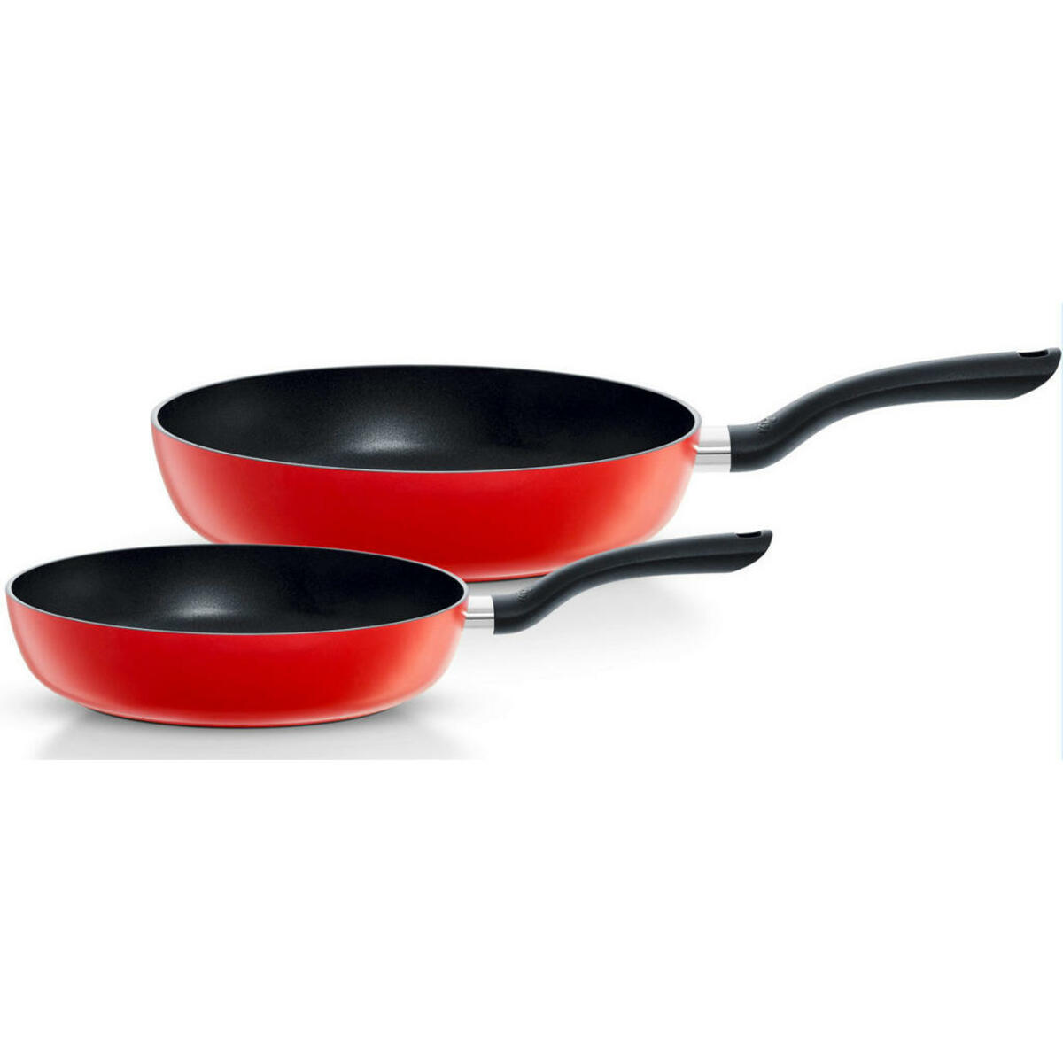 Bild 1 von Fissler Pfannenset Cenit Red, Rot, Metall, 2-teilig, antihaftbeschichtet, Kochen, Pfannen, Pfannensets